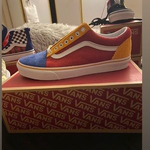 Corduroy vans . Men’s 10 brand new